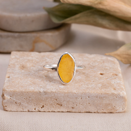 Fall Leaf Charm – Handcrafted Ring