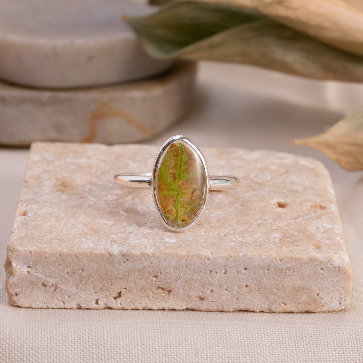 Floral Ring - Fall Leaf