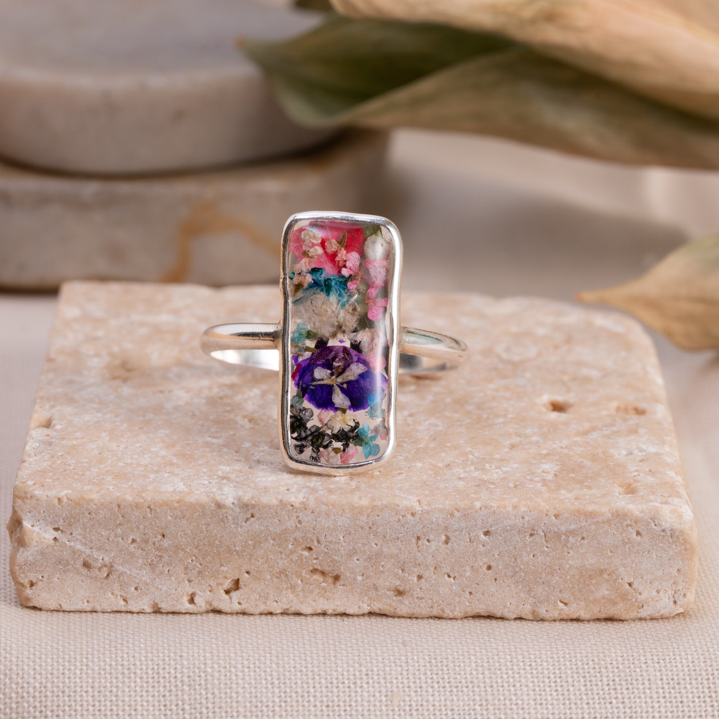 Bloom Forever – Real Flower Sterling Silver Ring