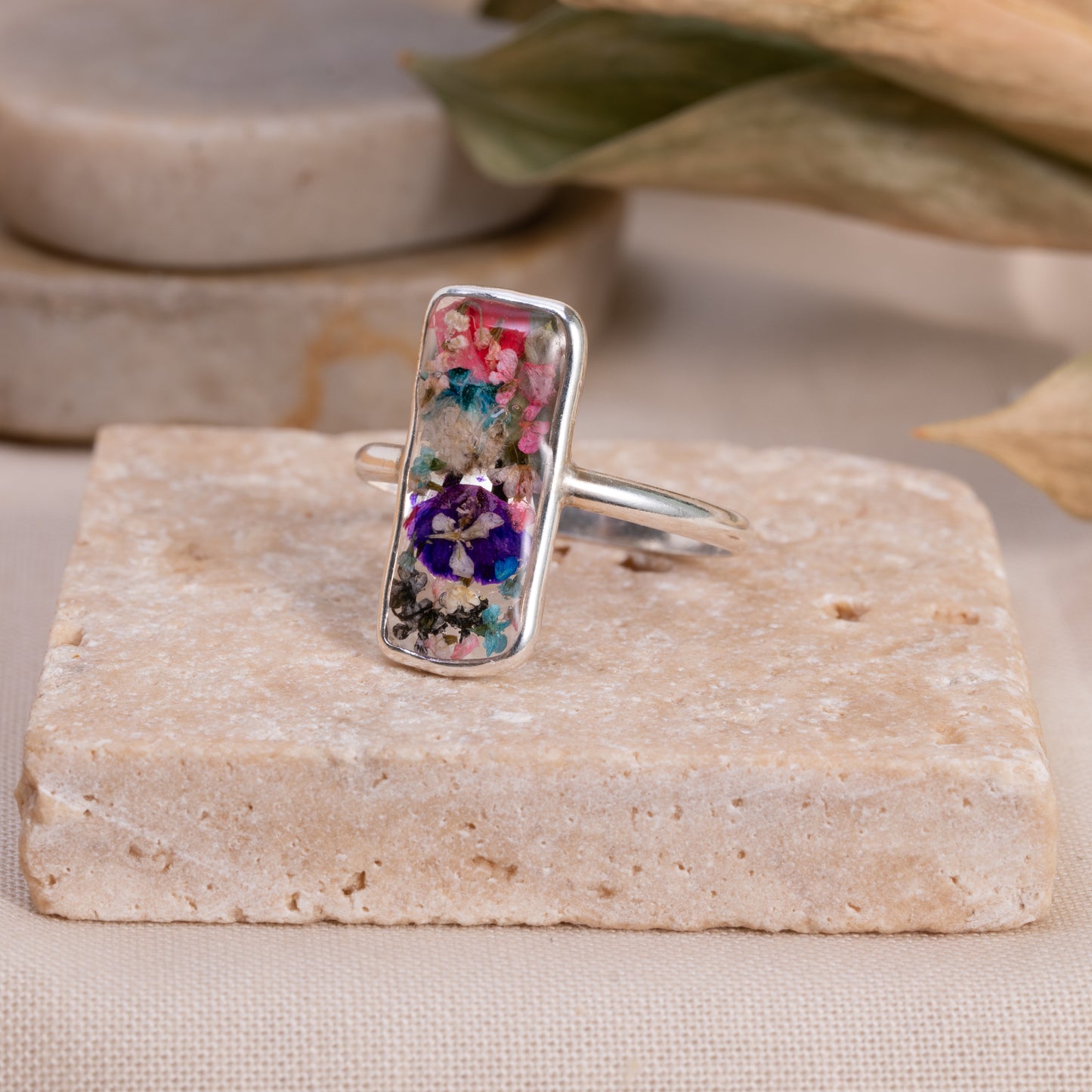 Bloom Forever – Real Flower Sterling Silver Ring