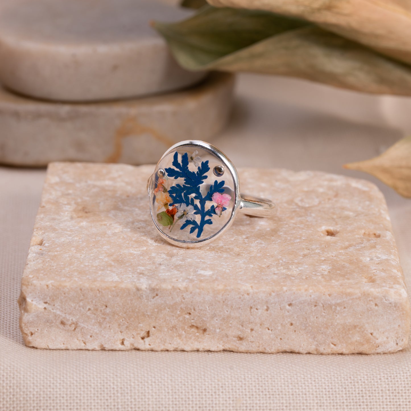 Floral Garden Silver Ring