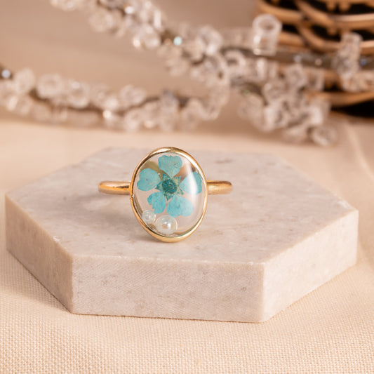 Gold-Filled Botanical Jewelry – Unique Handmade Ring for Her