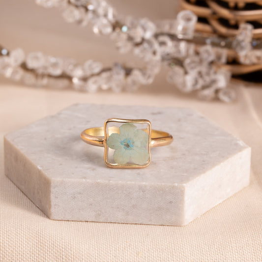 Unique Flower Ring – Handmade Gold-Filled Jewelry for Women